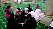 بالفيديو.. مسلمون يتبرعن بالدم لمصابى تفجير كنيسة مار جرجس داخل مساجد الغربية