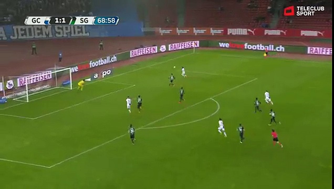 Grasshoppers 2:1 Sankt Gallen (Swiss Super League 8.April 2017)