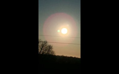 Maryland April 8 2017 NIBIRU system in sunset and close to earth