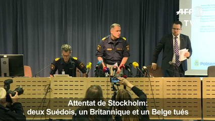 Attentat à Stockholm: 2 Suédois, un Britannique et un Belge tués
