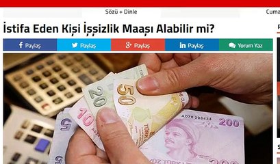İstifa Eden Kişi İşşizlik Maaşı Alabilir mi