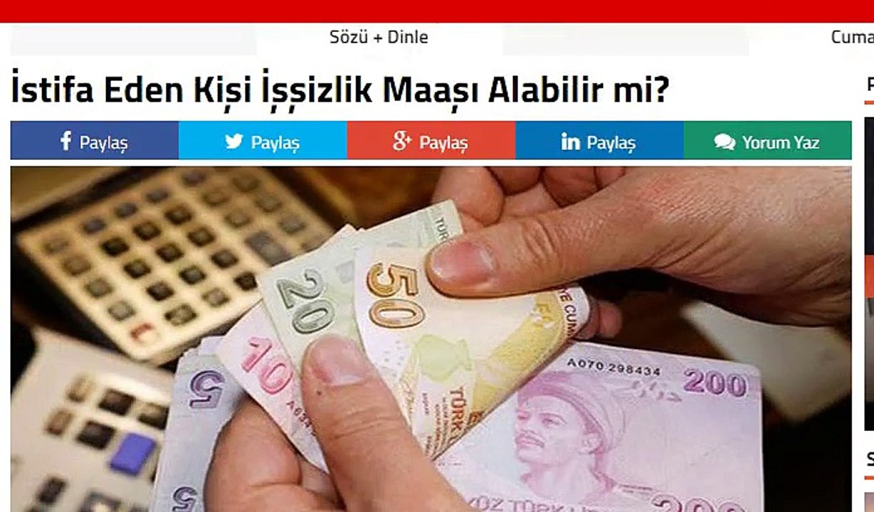 İstifa Eden Kişi İşşizlik Maaşı Alabilir mi