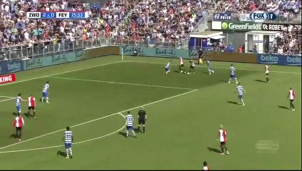 Steven Berghuis Goal HD - Zwolle 2-1 Feyenoord - 09.04.2017