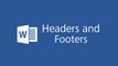 Microsoft Word 2016 Tutorial - Headers and Footers