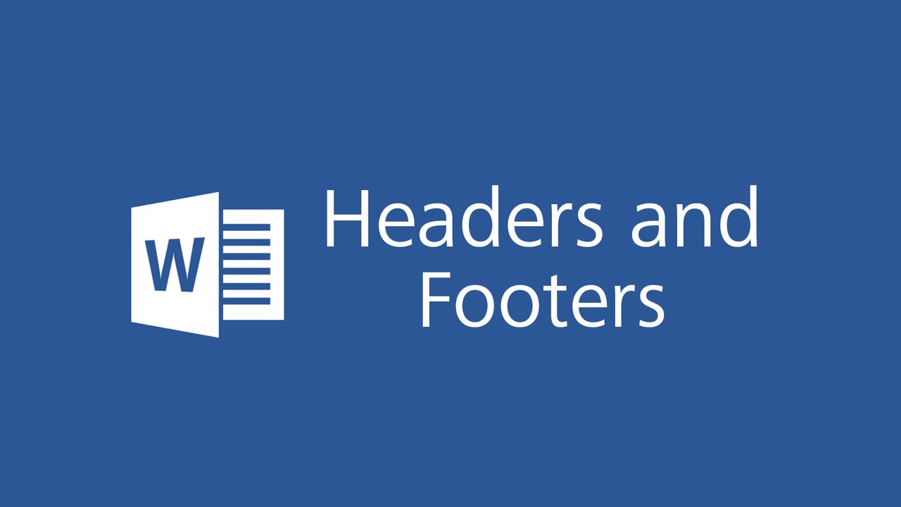 Microsoft Word 2016 Tutorial - Headers and Footers