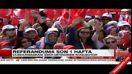 Cumhurbaşkanı Erdoğan'ın İzmir konuşması
