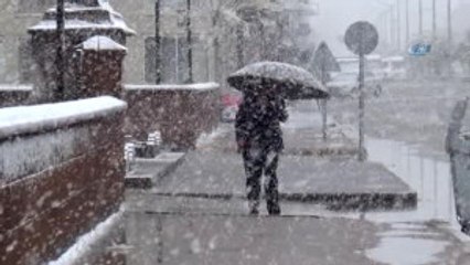 Ahlat'ta Kar Yağışı