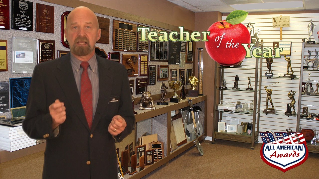 All American Awards, Teacher of the Year Awards, awardsguy.com, Charleston SC, Trophy Shop, Custom Awards and Engraving