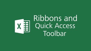 Microsoft Excel 2016 Tutorial - Ribbons and Quick Access Toolbar in Excel