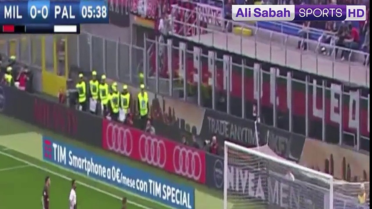 اهداف مباراة ميلان  3 - 0 باليرمو  الدوري الايطالي 09-04-2017