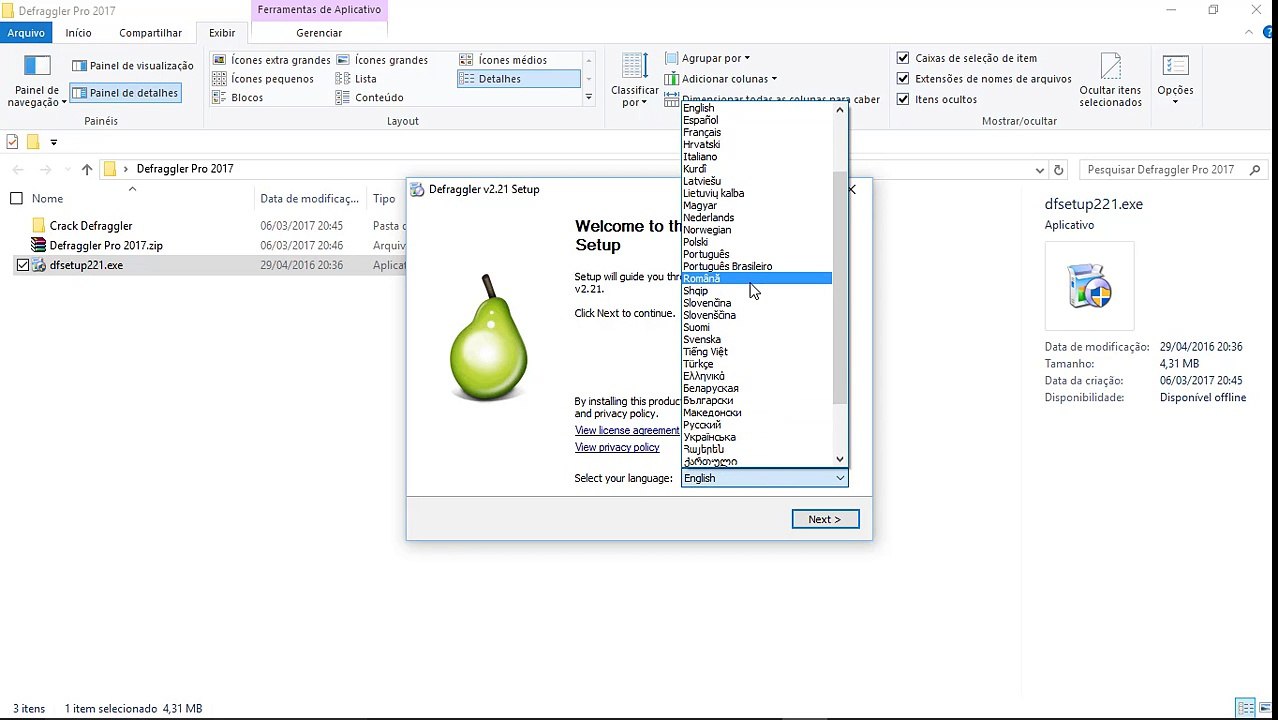 Instalação e Ativação do Defraggler Pro 2017 (Install and activate)