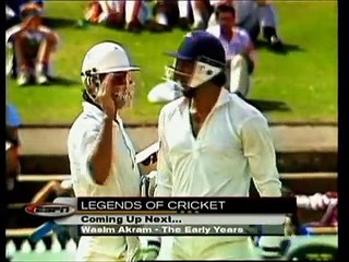 Wasim Akram - ESPN's Legends of Cricket Part 1