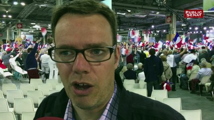 Meeting de Fillon 09/04/17 parole de sympathisants "ne pas se laisser voler la victoire par les journalistes"