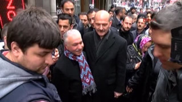Trabzon Bakan Soylu Esnaf Ziyaretinde