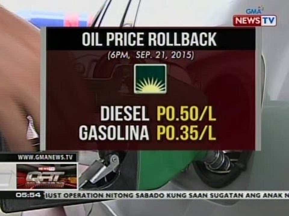 QRT: Oil price rollback (6 p.m., Sep. 21, 2015)