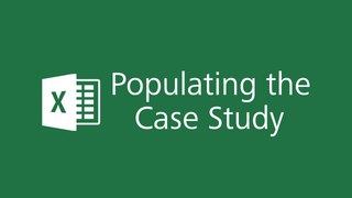 Microsoft Excel 2016 Tutorial - Populating the Case Study in Excel