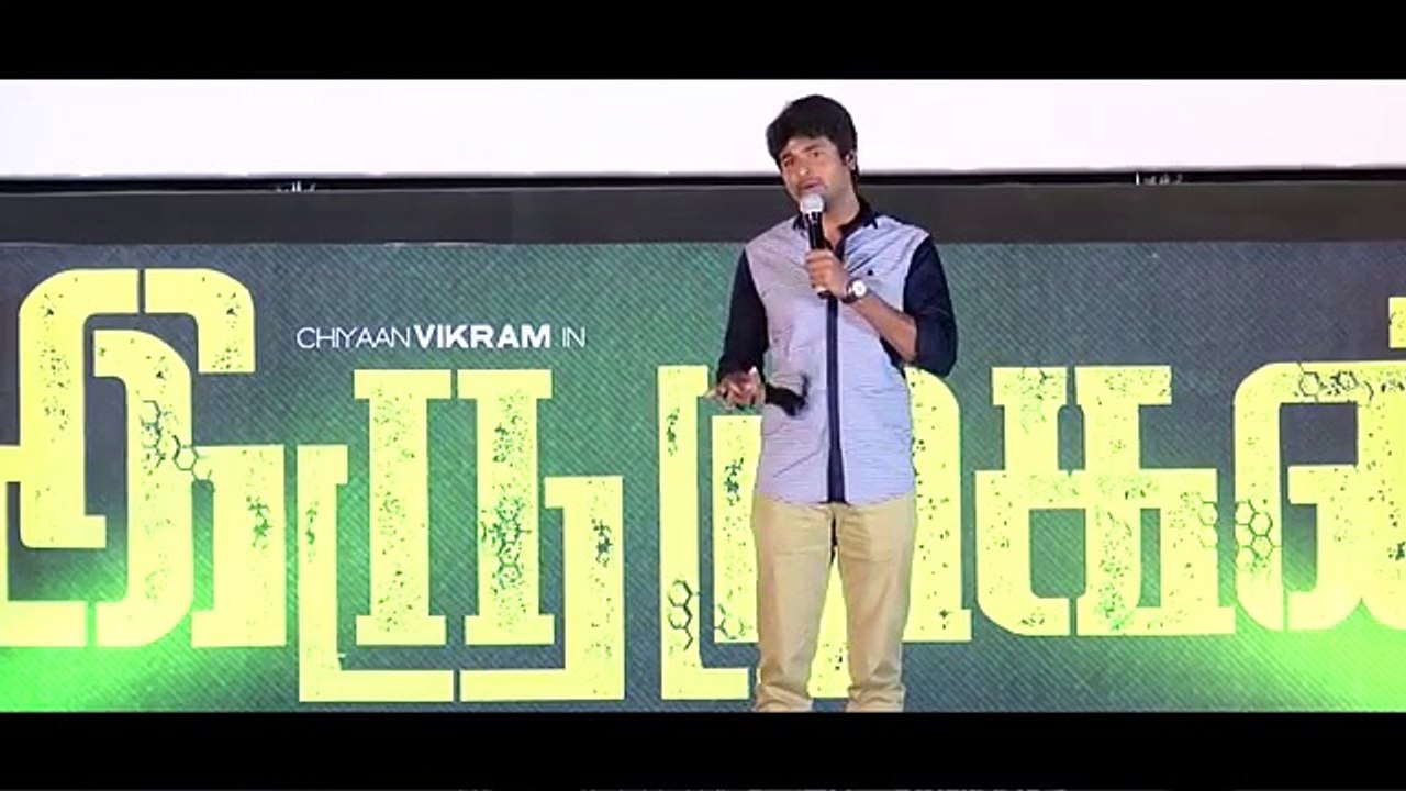 Vikram - is our guru - Siva Karthikeyan's Speech @ Iru mugan audio launch - Vikram - Nayanthara (1)