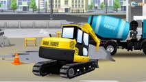 The Blue Cement Mixer Truck Kids Anamation | Bip Bip Cars & Trucks Cartoon for children