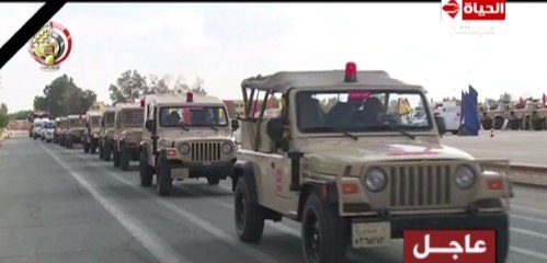 لحظة الانتشار من العناصر والوحدات الخاصة التابعه للقوات المسلحة المصرية فى انحاء الجمهورية لتأمين المنشأت الهامة والحيوية