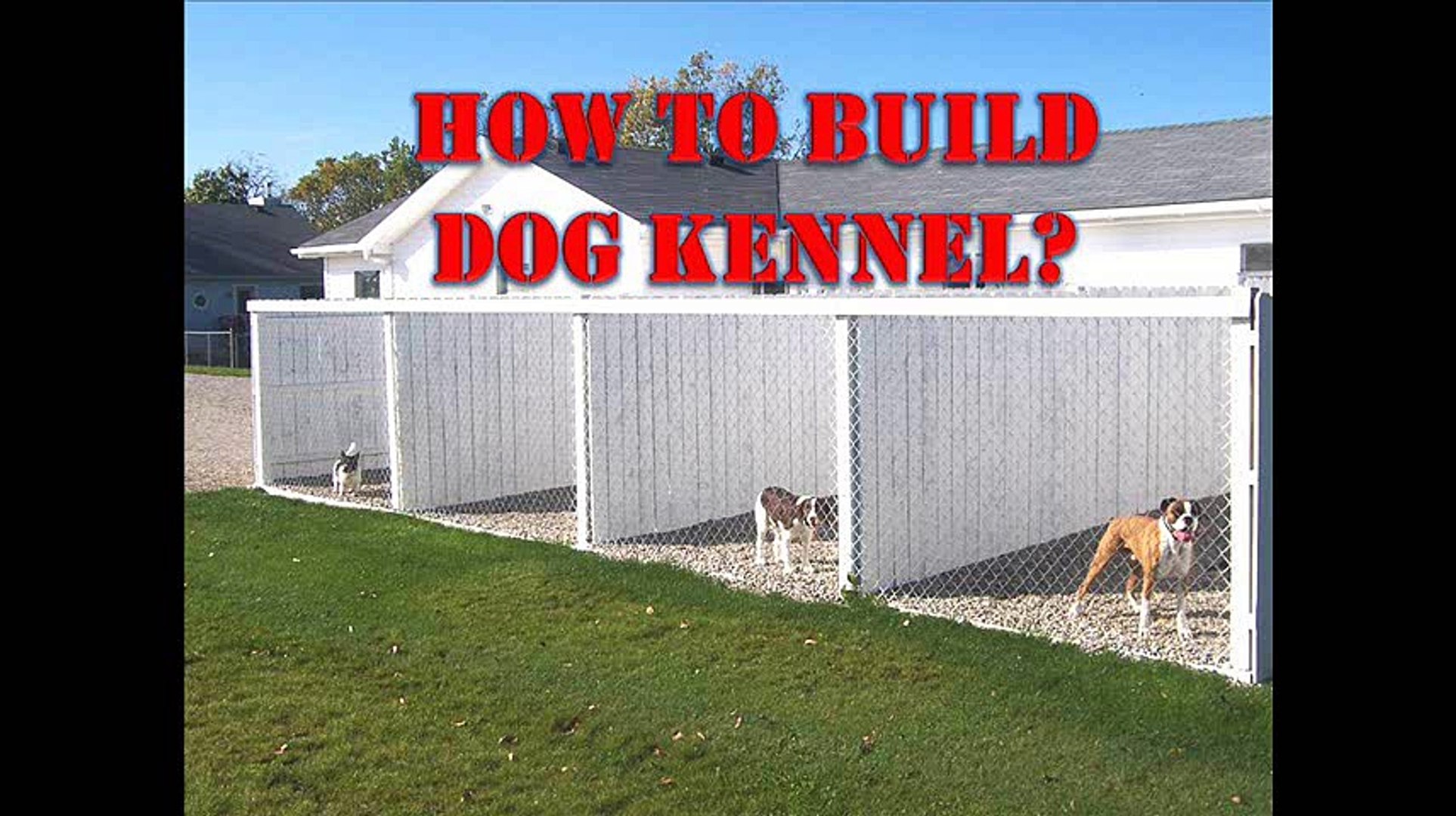 How Do You Build A S Dog Run