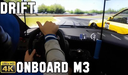 Assetto CORSA GAMEPLAY 4K DRIFT de M3 estourando o MOTOR COM O INTRUSO - ONBOARD - TREINO Online