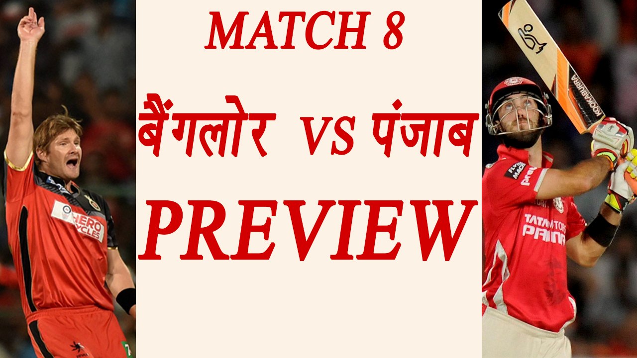 IPL 2017: Bangalore vs Punjab, Match Preview & Prediction | वनइंडिया हिन्दी
