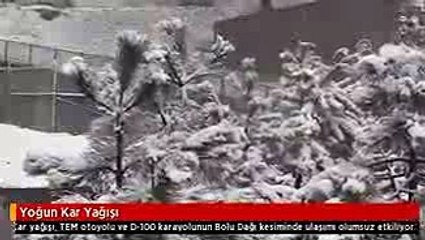 Bolu'da Nisan Karı! Kent Beyaza Büründü, Vatandaşlar Şaşkın