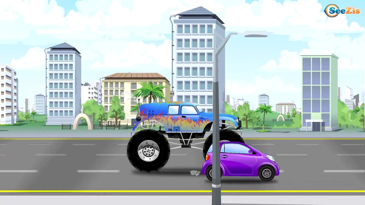 The Yellow Excavator - Diggers Cartoons | World of Cars for children Kids Animation