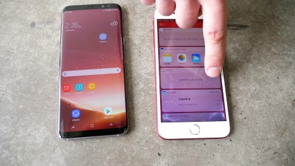 Samsung Galaxy S8 Plus vs iPhone 7 Plus Drop Test!
