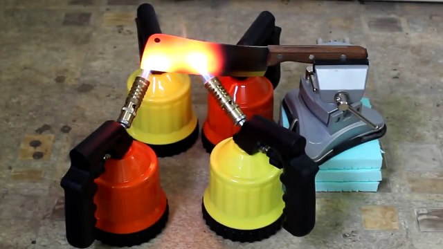 EXPERIMENT Glowing 1000 degree MEAT CHOPPER vs GUNPOWDER (100 Grams)