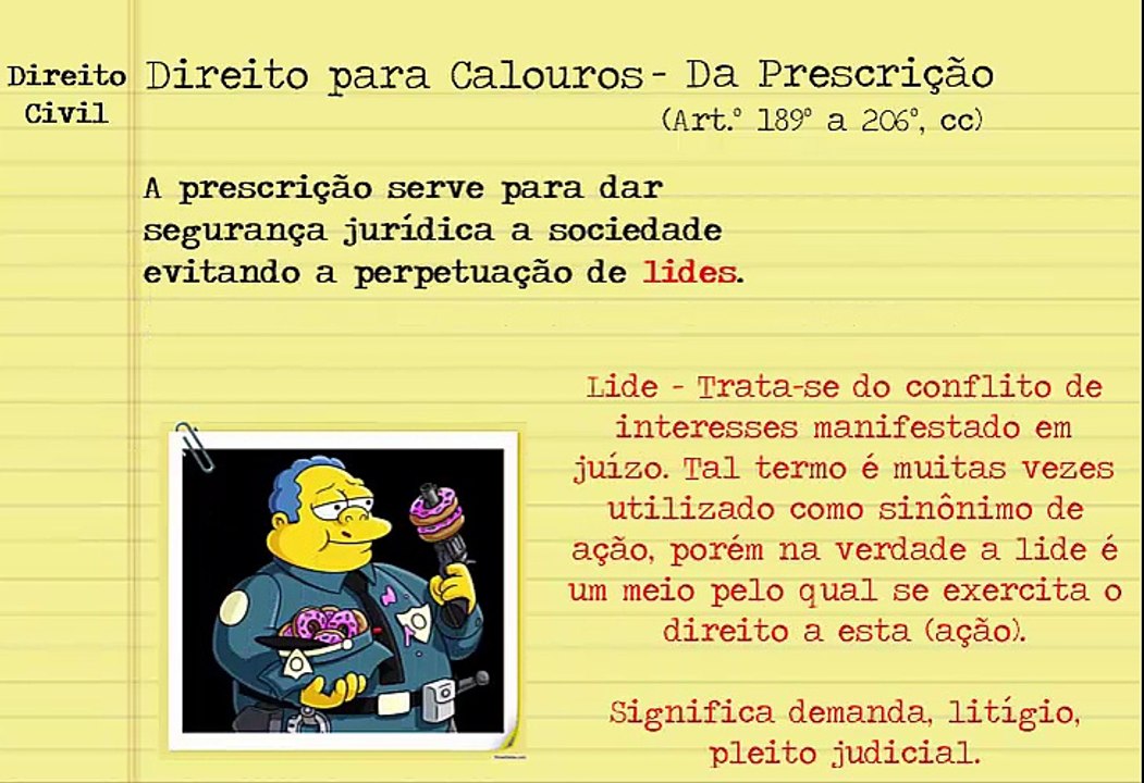 Direito Civil - Prescrição