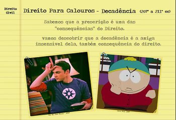 Direito Civil - Decadência (Diferença Prescrição e Decadência)