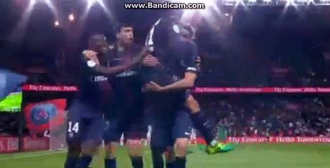 DI Maria   Goal  HD   1-0 PSG VS Guingamp 09-04-2017