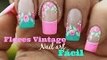 Decoracion de uñas FACIL rosas vintages - Easy vintage nail art_HD