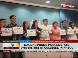 BT: Dagdag pondo para sa state universites at colleges, inihabol