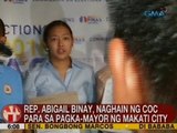 UB: Rep. Abigail Binay, naghain ng COC para sa pagka-mayor ng Makati City
