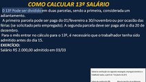Como calcular o 13º SALÁRIO