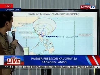 NTVL: PAGASA presscon kaugnay sa bagyong Lando