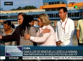 Canciller venezolana llega a Cuba en donde participará en sumbre ALBA