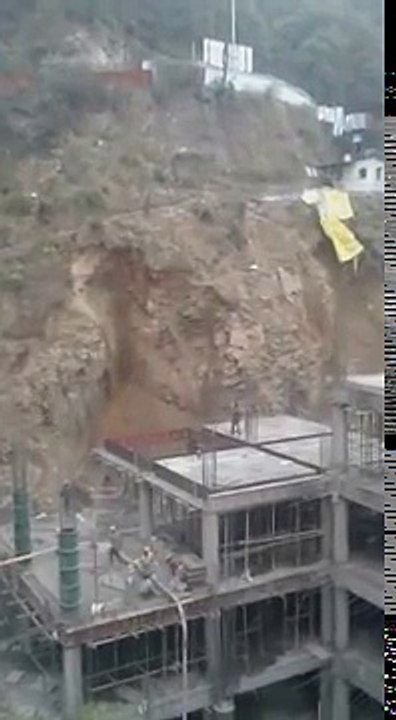 Tutikandi Crossing road blocked after a landslide (Shimla ,Himachal Pradesh,India)
