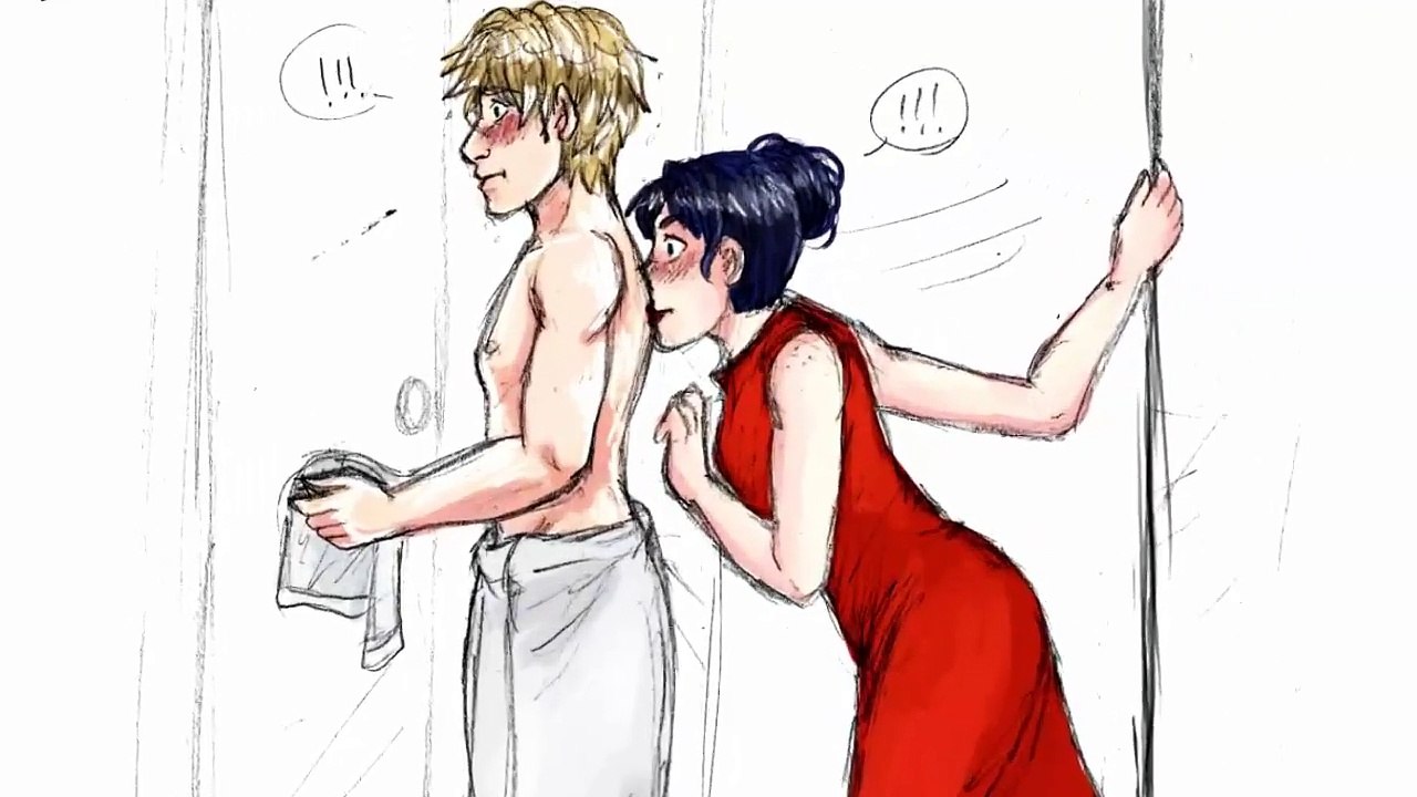 Miraculous Ladybug 'Adrienette Wet In Shower' - Comic http://BestDramaTv.Net
