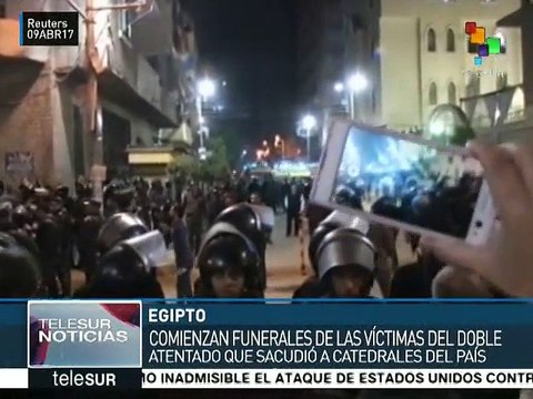 Inician funerales de víctimas egipcias de atentados en inglesias