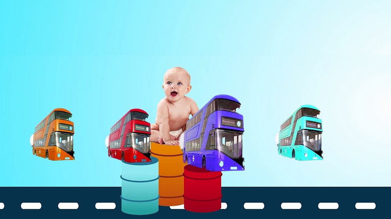 Bad Baby Crying Learn Colors With Bus - Learning Video For Kids- Learning Colors w Bad Baby