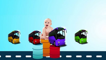 Bad Baby Crying Learn Colors With City Bus - Learn Colors W Bad Baby and Bus