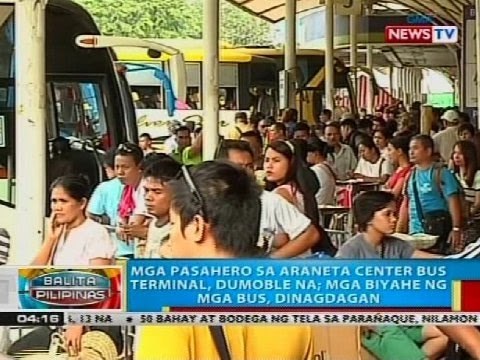 BP: Mga pasahero sa Araneta Center Bus Terminal, dumoble na