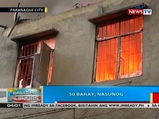 BP: 50 bahay sa Brgy. Tambo, Parañaque City, nasunog
