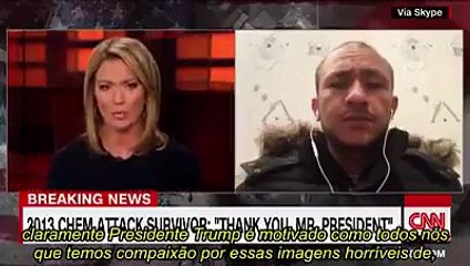 SÍRIO DEFENDE BOMBARDEIO DE TRUMP AO VIVO NA CNN - LEGENDADO