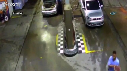 Akaryakıt istasyonunda facia