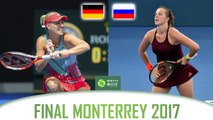 Angelique KERBER vs Anastasia PAVLYUCHENKOVA HD1080 Highlights ABIERTO GNP SEGUROS 2017