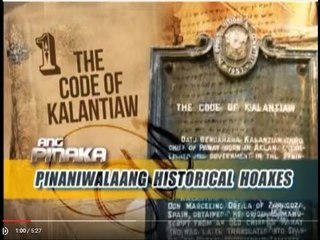 Code of Kalantiaw: isang historical hoax